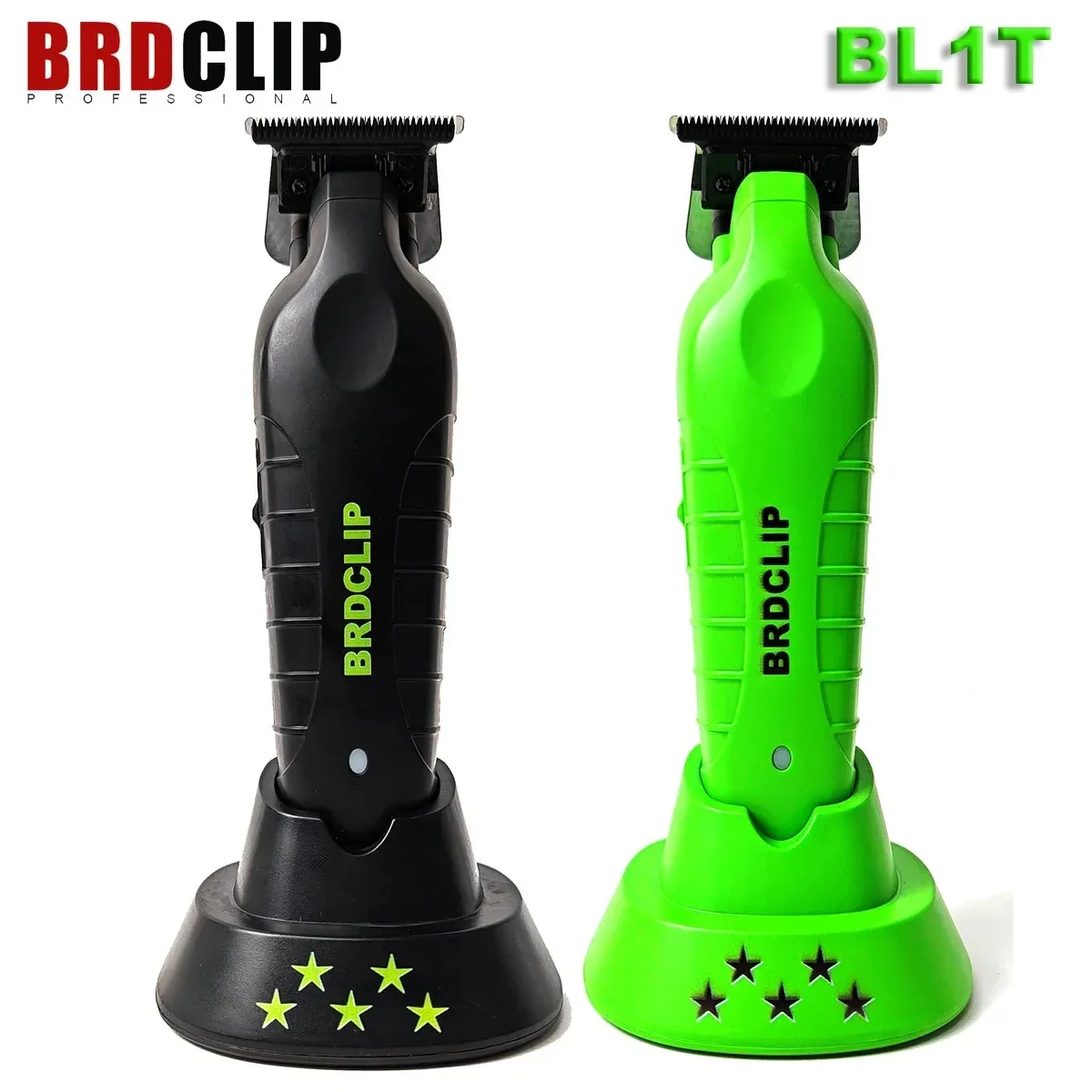 BRDClip BL1T Professionele Carving Gradient Tondeuse Kapper Afwerking Elektrische tondeuse met opladerstandaard Haarsnijmachine