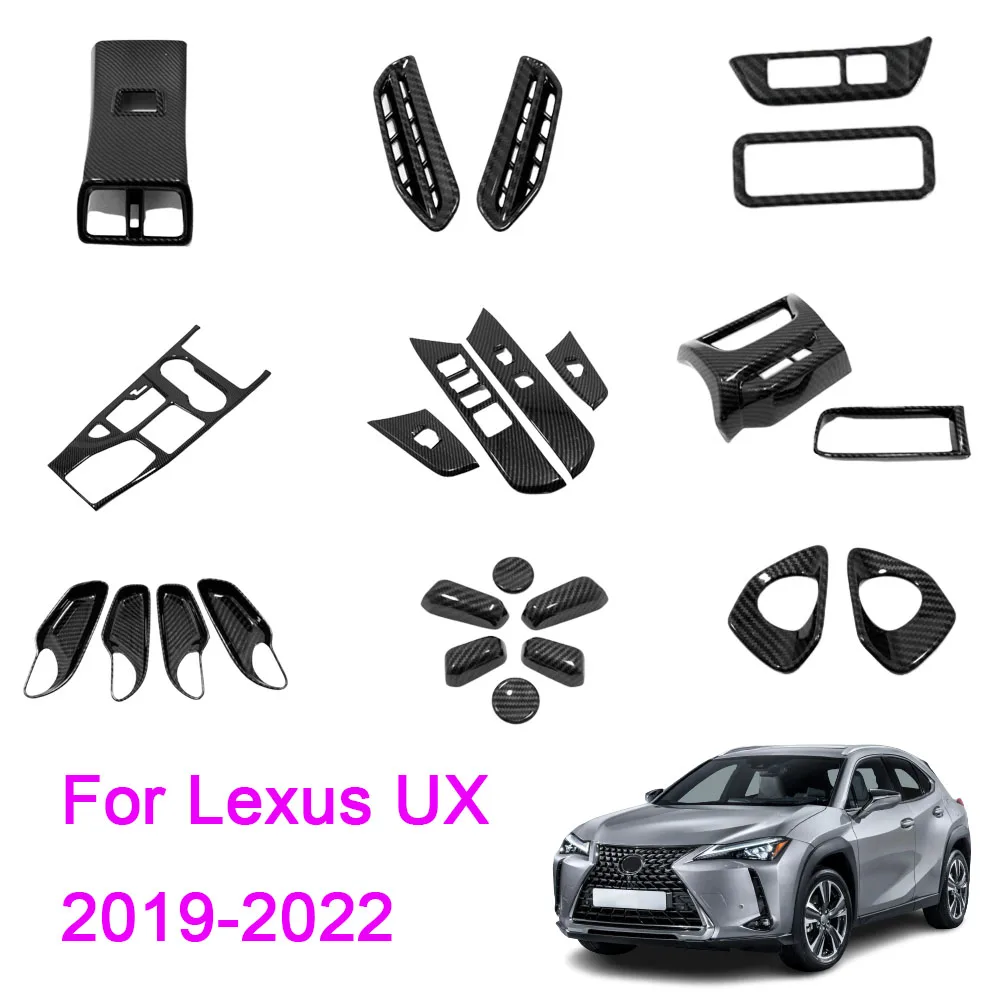 

Car Center Console CD Panel Trim Stripe ABS Plastic Instrument Adjustment Button Cover For Lexus UX 200/250H/260H 2019 2020-2022