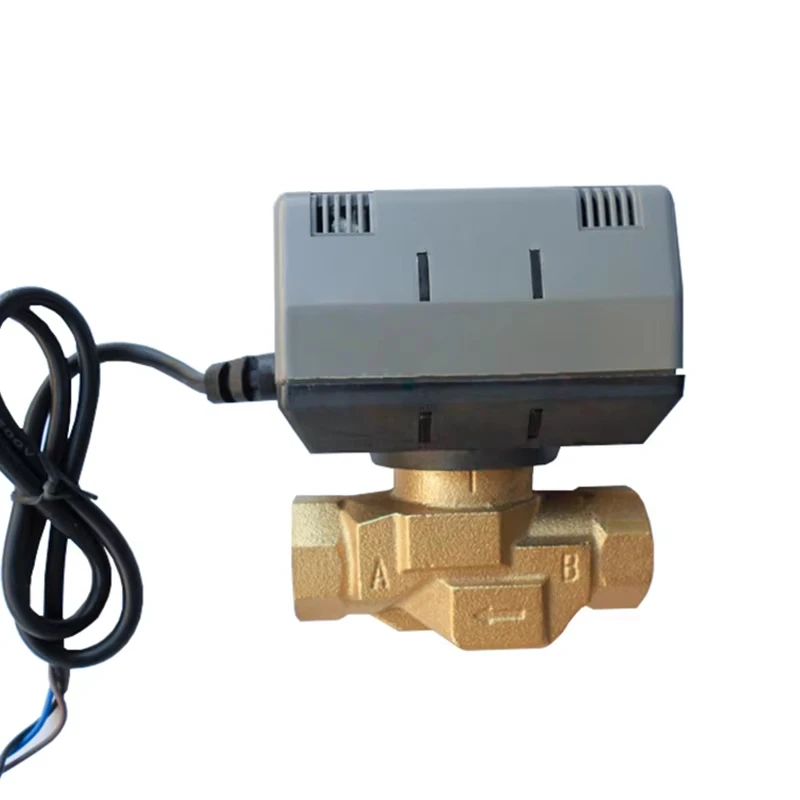1-2''-3-4''-1''-brass-two-way-motorized-shut-off-valve-vc6013-fan-coil-electric-valve-ac220v