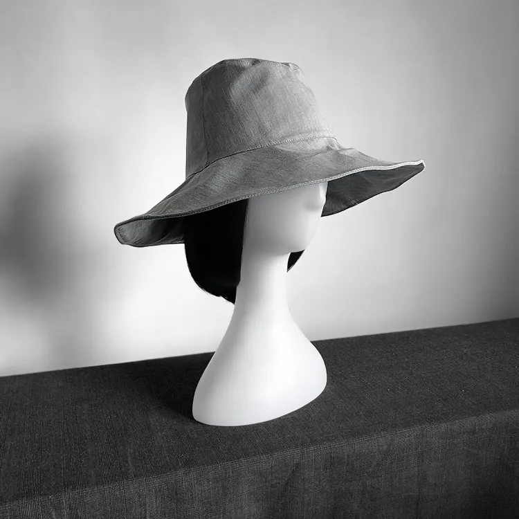 UMI MAO الربيع الصيف قبعة واسعة حافة المرأة قبعة بحافة واسعة حافة صياد قبعة سريعة الجافة مقاوم للماء الرجال قبعة بحافة #4