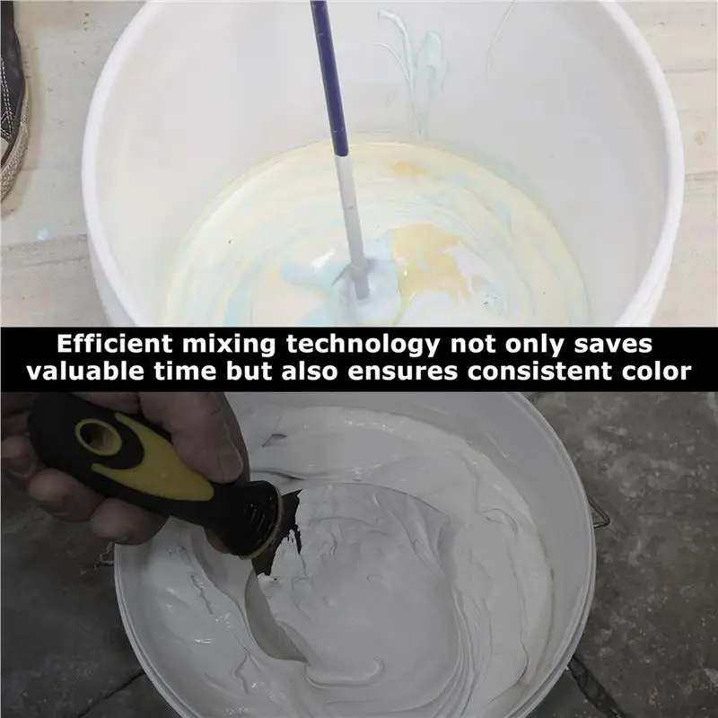 SYW-Pack Of 8 Reusable Paint Mixer, 1/4 Drill Epoxy Resin Mixing Paddle, Epoxy Resin Stirrer, Epoxy Stirrer Attachment