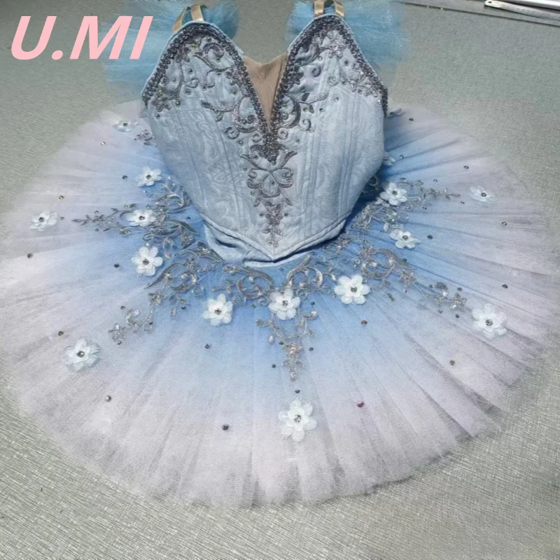 New professional TUTU women light blue Tutu dress performance dress Sleeping Beauty stage dress