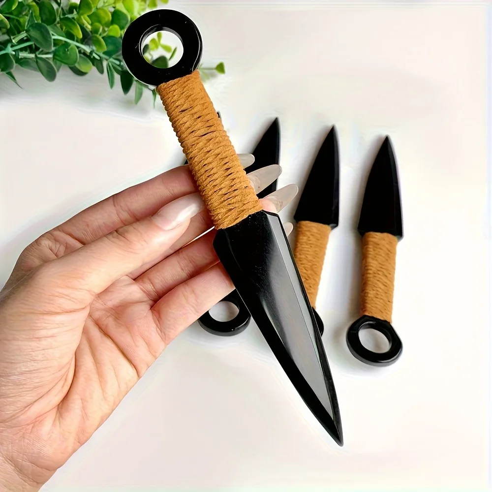 20cm Natual Gems Handcrafted Obsidian Sword Carving Reiki Stone Knife , Elegant Witch Supplies Ornament Home Decoration