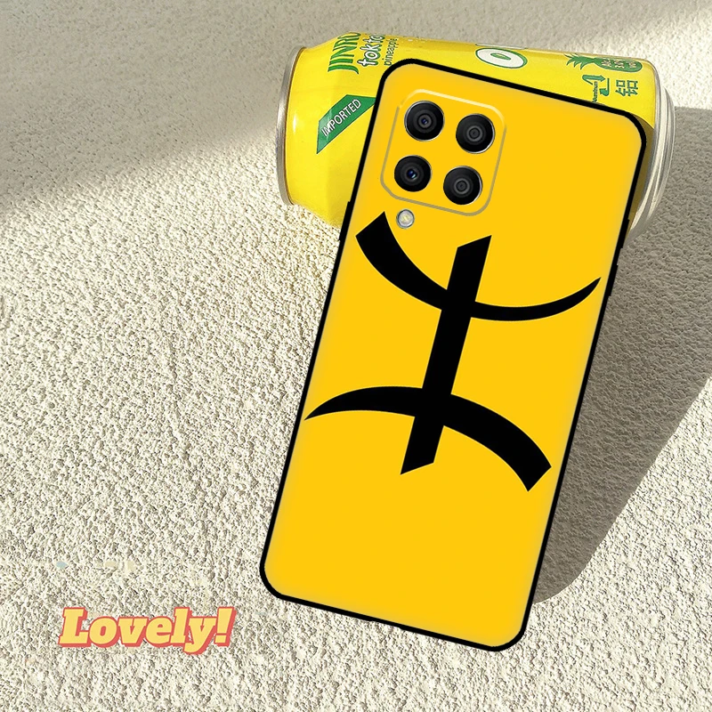 Coque drapeau berbère amazigh, étui pour Samsung Galaxy M11 M55 M14 M34 M54 M12 M32 M52 M15 M13 M06 M16 M36 M56 M31 M53 M35