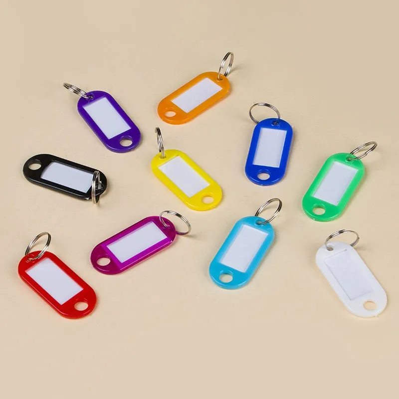 16 pcs Travel Bag Tags, Blank Writable Surface for Hotel Room Number Tags, Multipurpose, Versatile, Practical
