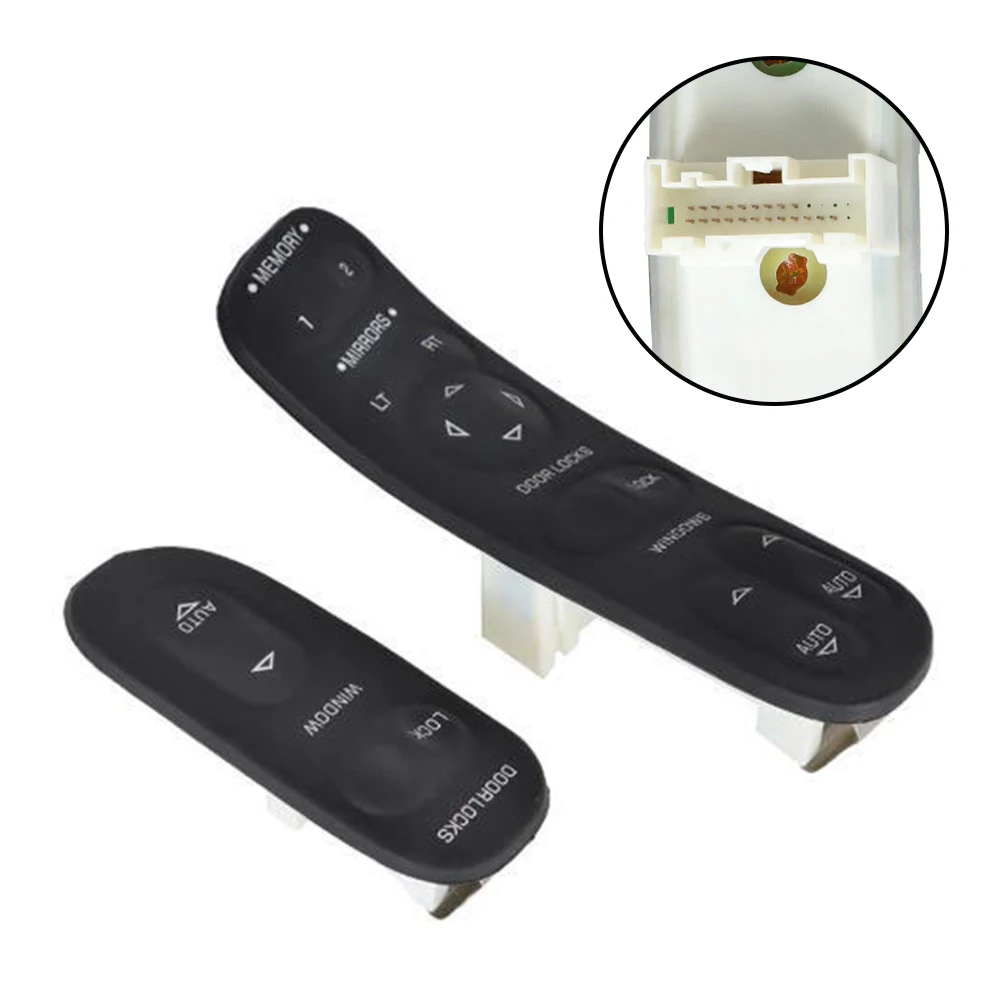 

Power Window Switch Set for Chevrolet For C5 For Corvette 1997-2004 Direct Replacement 19209381 19209382 Front Left Right