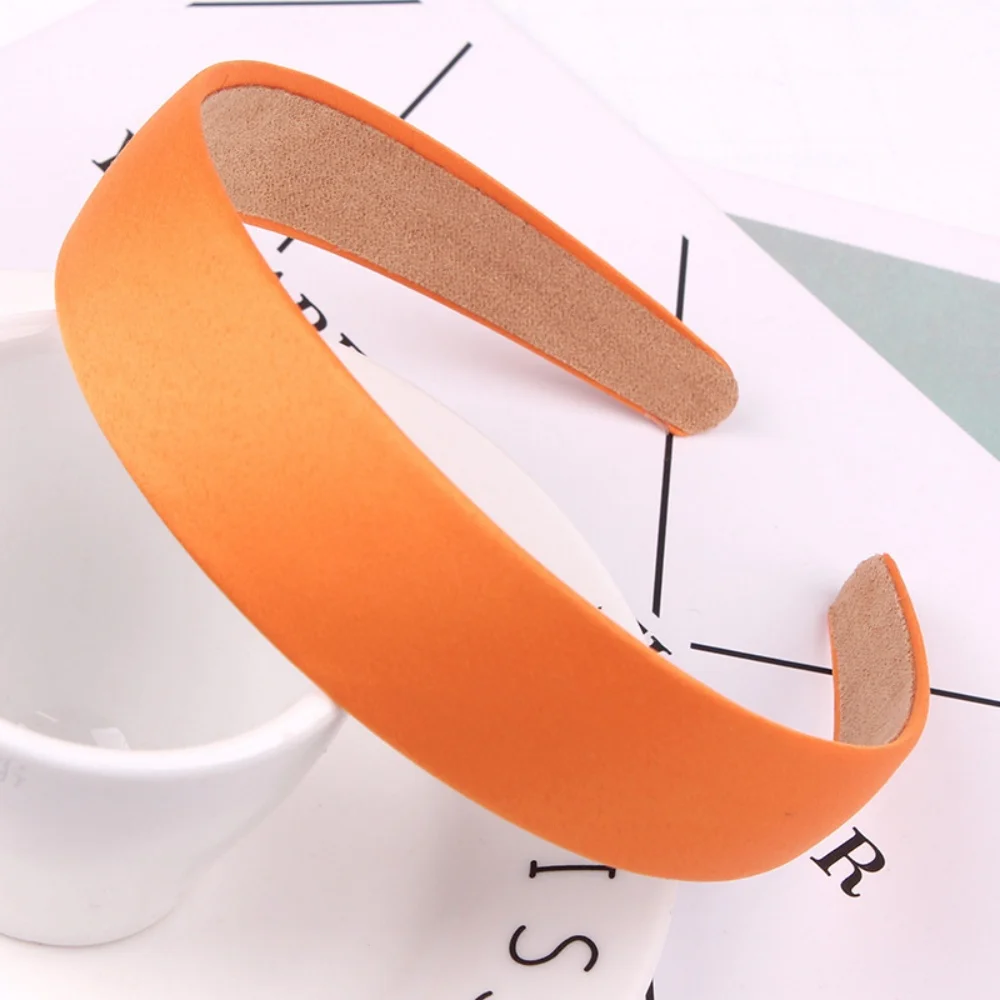 Feste breite Haarbänder für Frauen und Mädchen, Satin-Haarbänder, modisches Stirnband, Haarband für koreanisches Haar-Accessoire, Geschenk – Detail 17