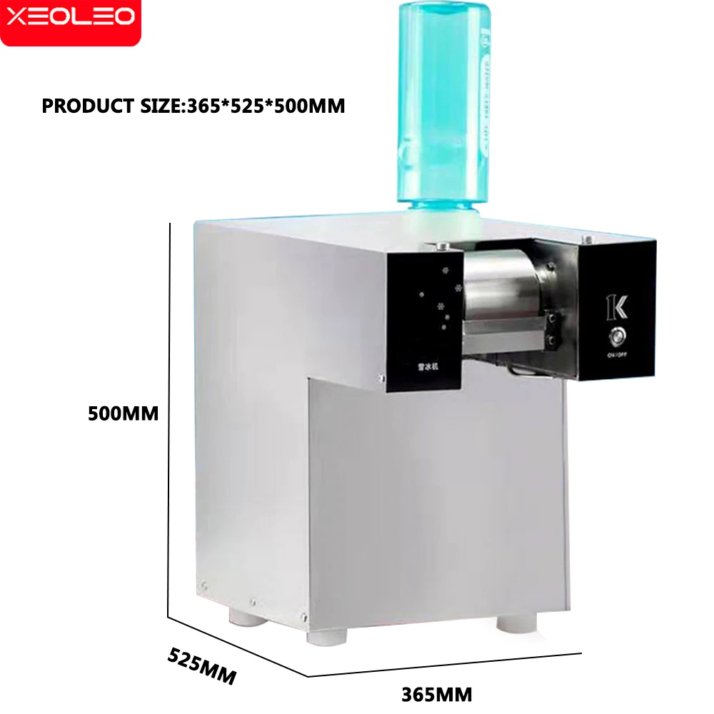 XEOLEO 1300W Commercial Snowflake Ice Machine 250kg/24h  Ice Shaver Snow Machine Ice Maker Machine Water-Cooling 220V