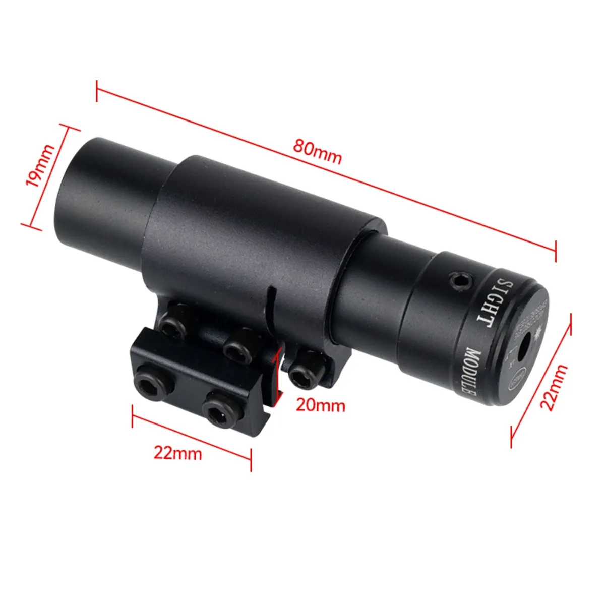 Outdoor Rotpunkt Rot/Grün Laserzielgerät Jagdzubehör Sport Langstrecken-Laserkalibrator für 11/20mm Schiene – Detail 3