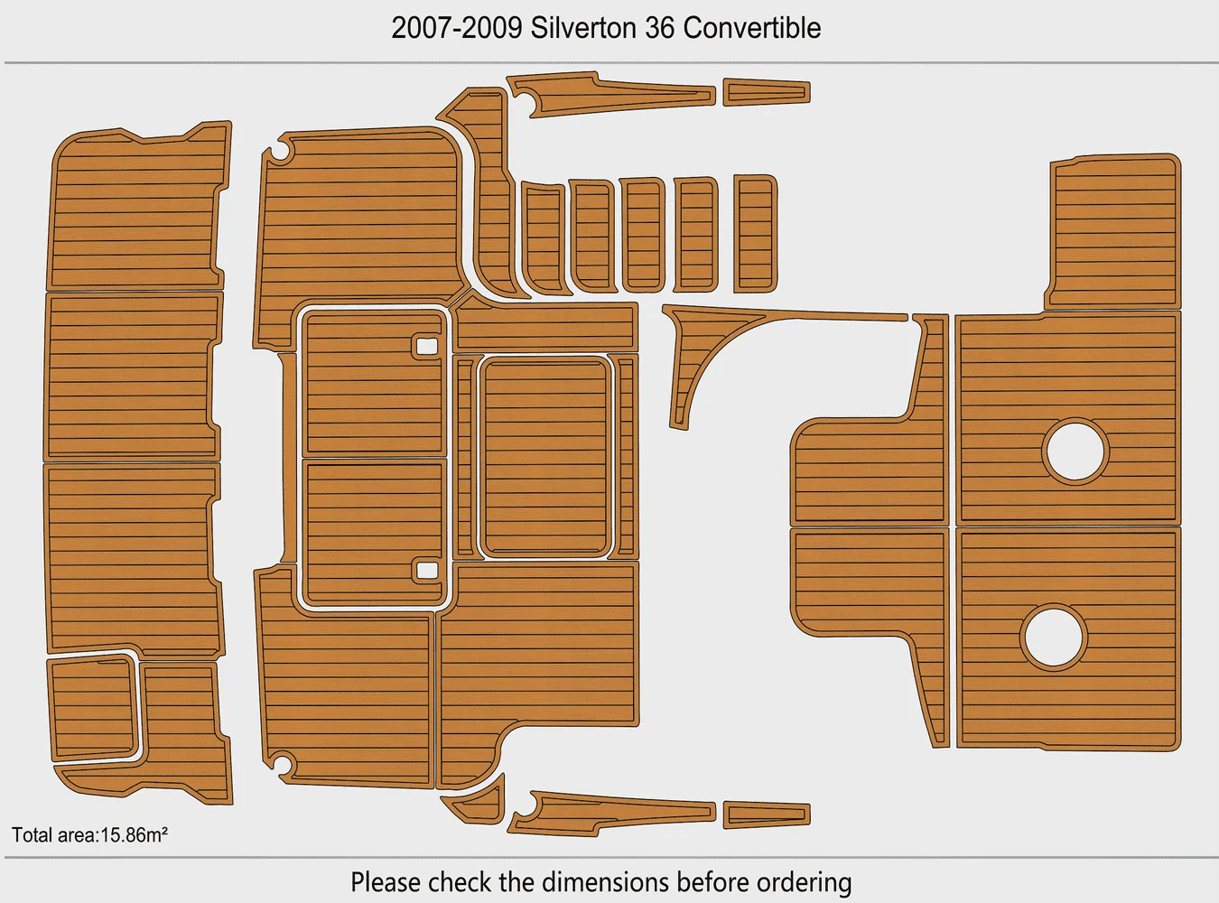 2007-2009 Silverton 36 Convertible 1/4