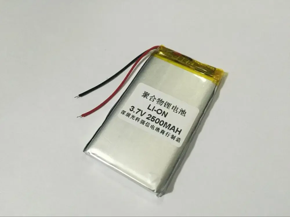 New full capacity 3.7V polymer lithium battery 553565 2500MAH GPS walkie talkie / equipment / Mini