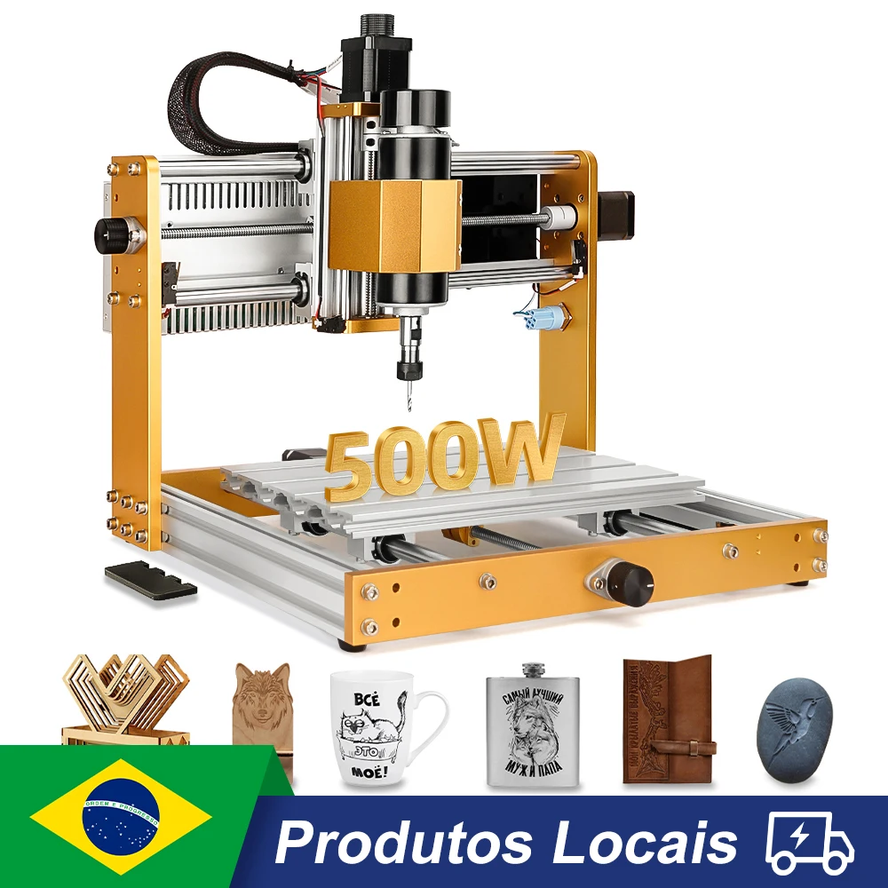 CNC Router Machine 3018Pro Max 500W, GRBL Offline ControlAll Aluminum Frame CNC Milling Machine for Wood Metal Carving Cutting