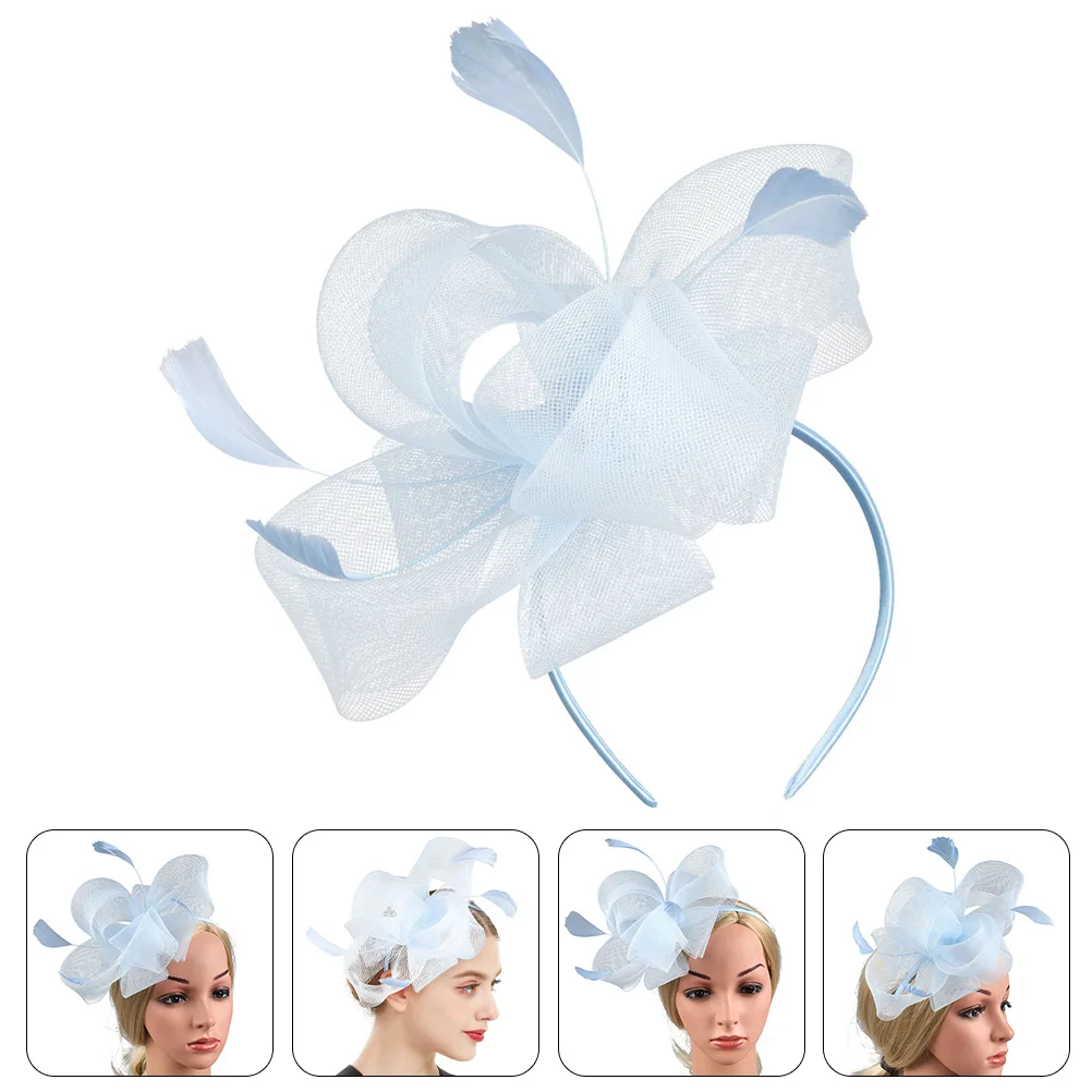 

Tea Party Hat Women Fascinator Clip Head Bands Vintage Hats for Headpiece Hair Accessories Cocktail