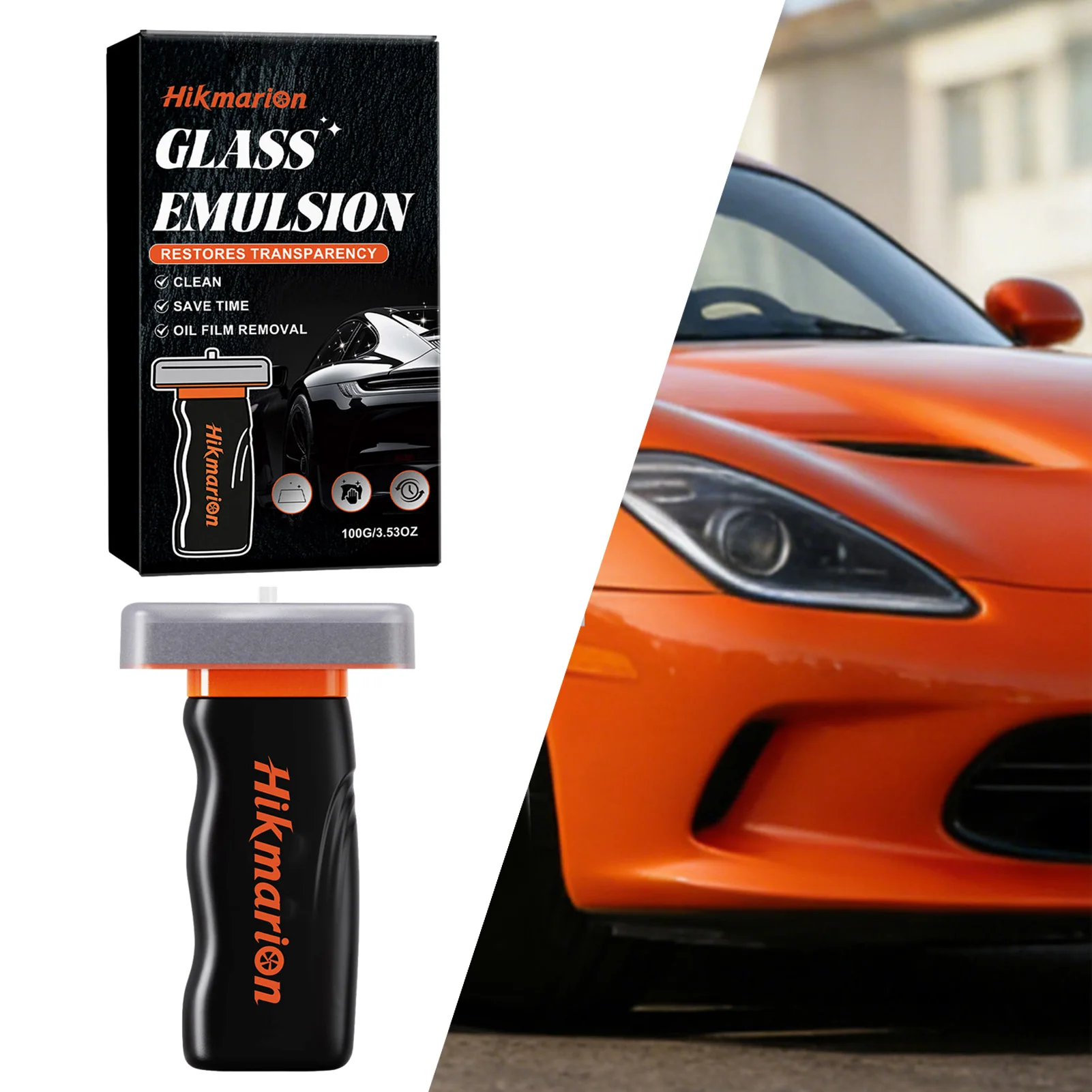 

Средство для удаления масляной пленки с стекол автомобиля, 100 мл, роликовый аппликатор с чистящей подушечкой, удаляет масляную пленку и загрязнения, улучшает прозрачность