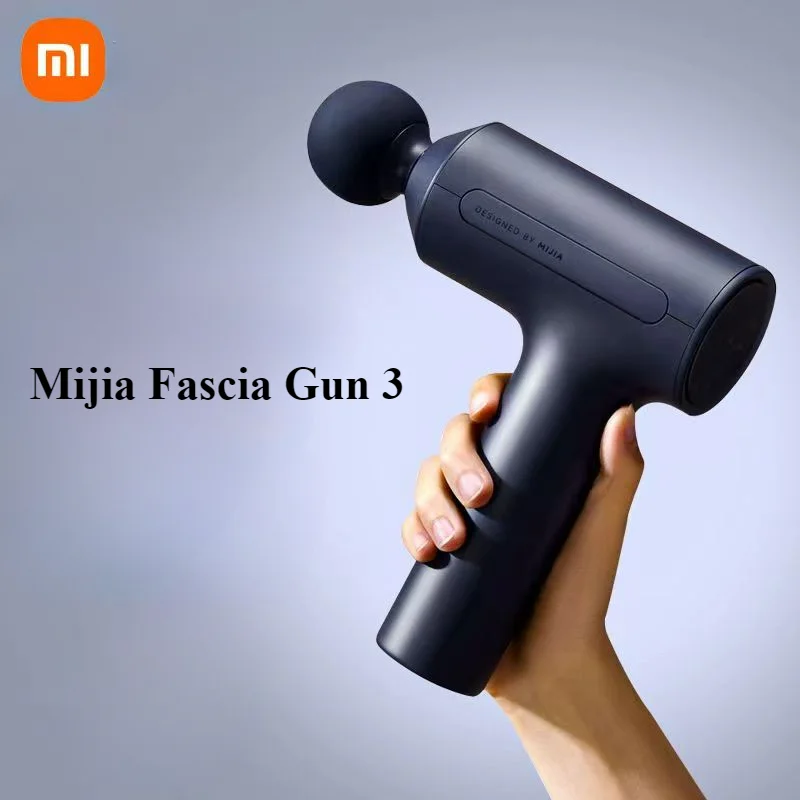 

Xiaomi Mijia Fascia Gun 3 Muscle Massage Gun Dual Mode 2450mAh 3 Massage Heads 25KG Thrust Shoulder and Neck Relaxation Massage