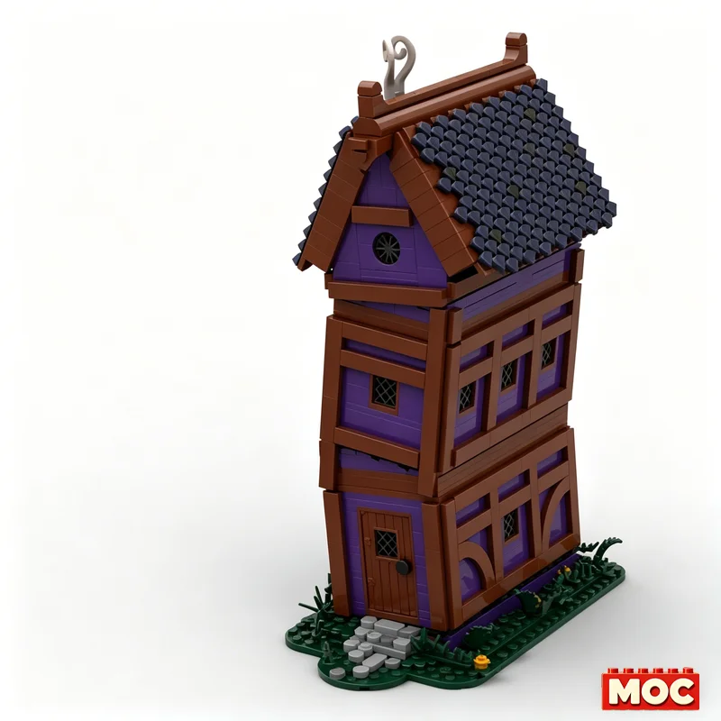 NEW 1609PCS The Alchemist's Workshop Medieval House Street View MOC Model Building Blocks DIY Assembly Educational Birthday Gift