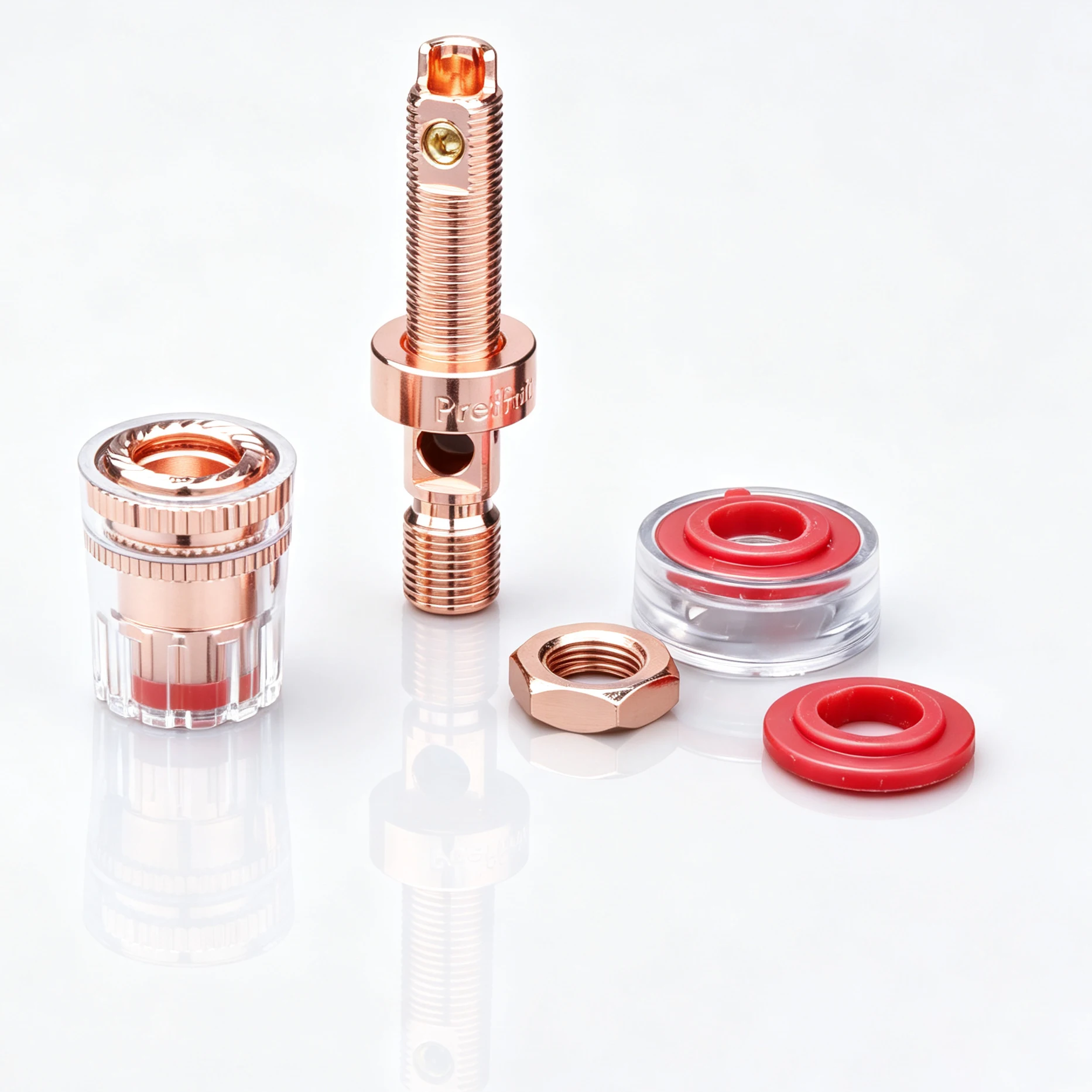 Reine Kupfer-Binderklemmen für Lautsprecheranschlüsse, schweißfrei, 4-mm-Bananenstecker-Binderklemme für Verstärker – Detail 2