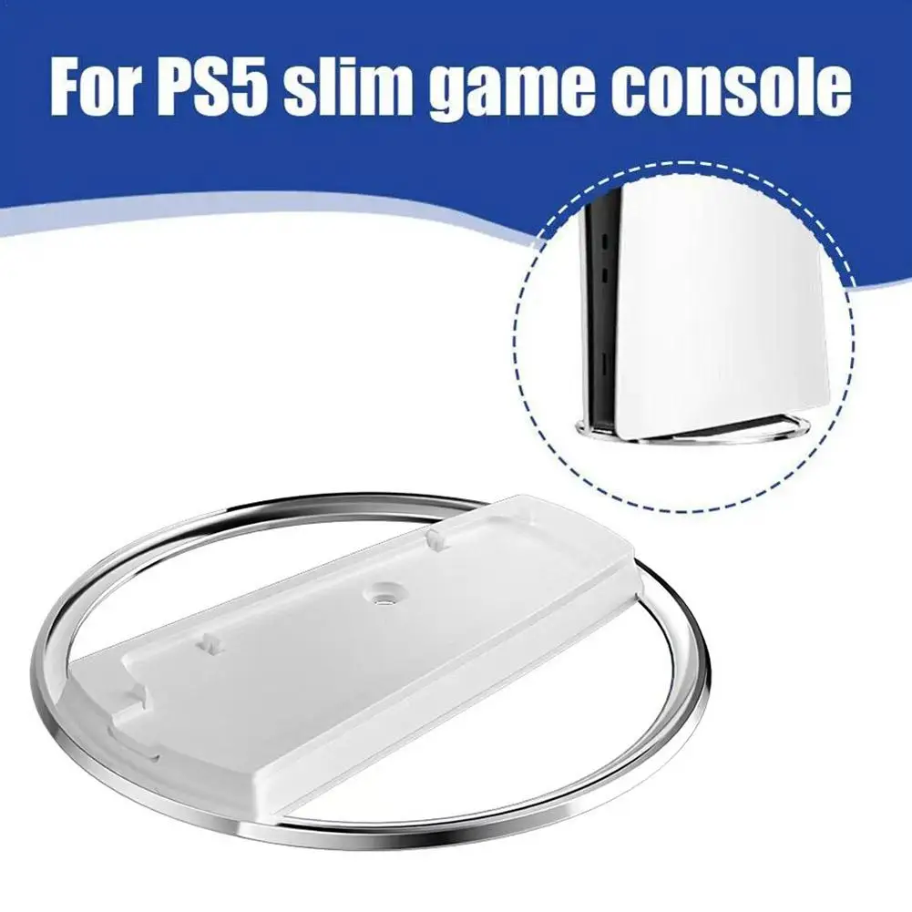 

For Ps5 Slim Stand Game Console Base Bracket Portable Holder Cooling Accessories Console Heat-sink Anti-Slip Universal Game X2G6