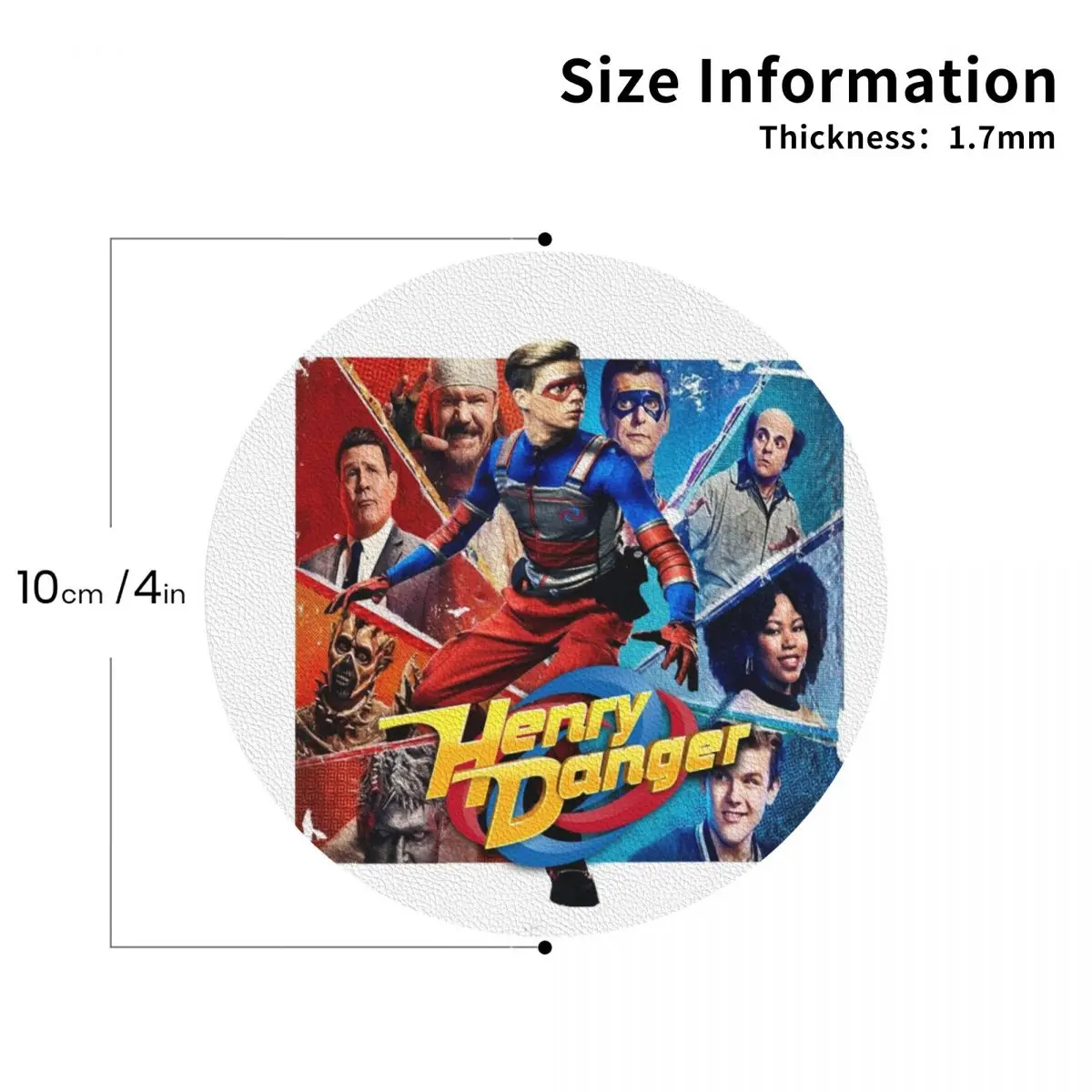 

Генри Опасность Добро пожаловать против. Злые подставки, кожаные салфетки, водонепроницаемые изоляционные кофейные коврики для дома, кухни, обеденные подушечки, набор из 4 шт.
