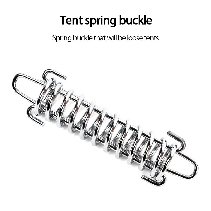 2PCS Large Tension Spring, Camping Beach Tent Rope Tensioner/Tightener Tightening Spring for Tarp Canopy Awning