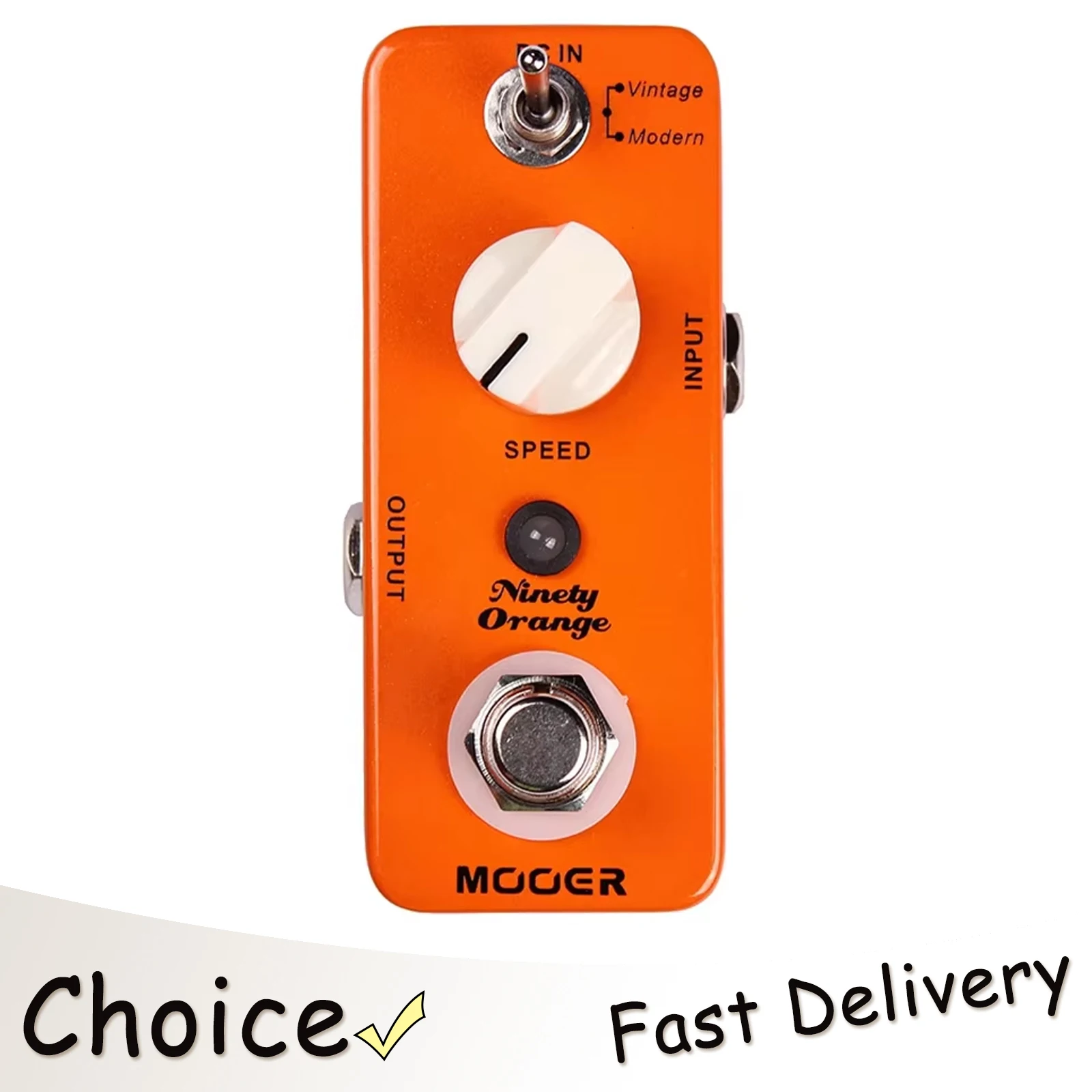 

Гитарная педаль эффектов MOOER Ninety Orange Phaser: полностью аналоговая схема, винтажные и современные режимы, True Bypass, аксессуары для гитары