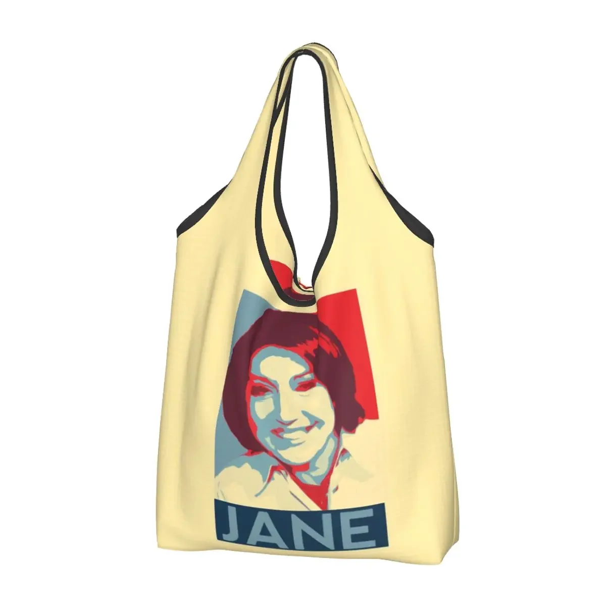

Портативная сумка-тоут Jane Mcdonald, большая вместительная сумка-шоппер, продуктовая сумка, сумка на плечо