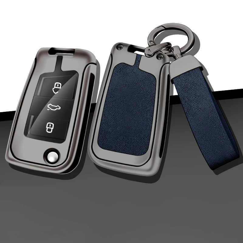 New Zinc Alloy Car Key Case Cover for VW Volkswagen Golf 7 MK7 Tiguan MK2 for Seat Ateca Leon FR 2 Ibiza Skoda Octavia Kodiaq