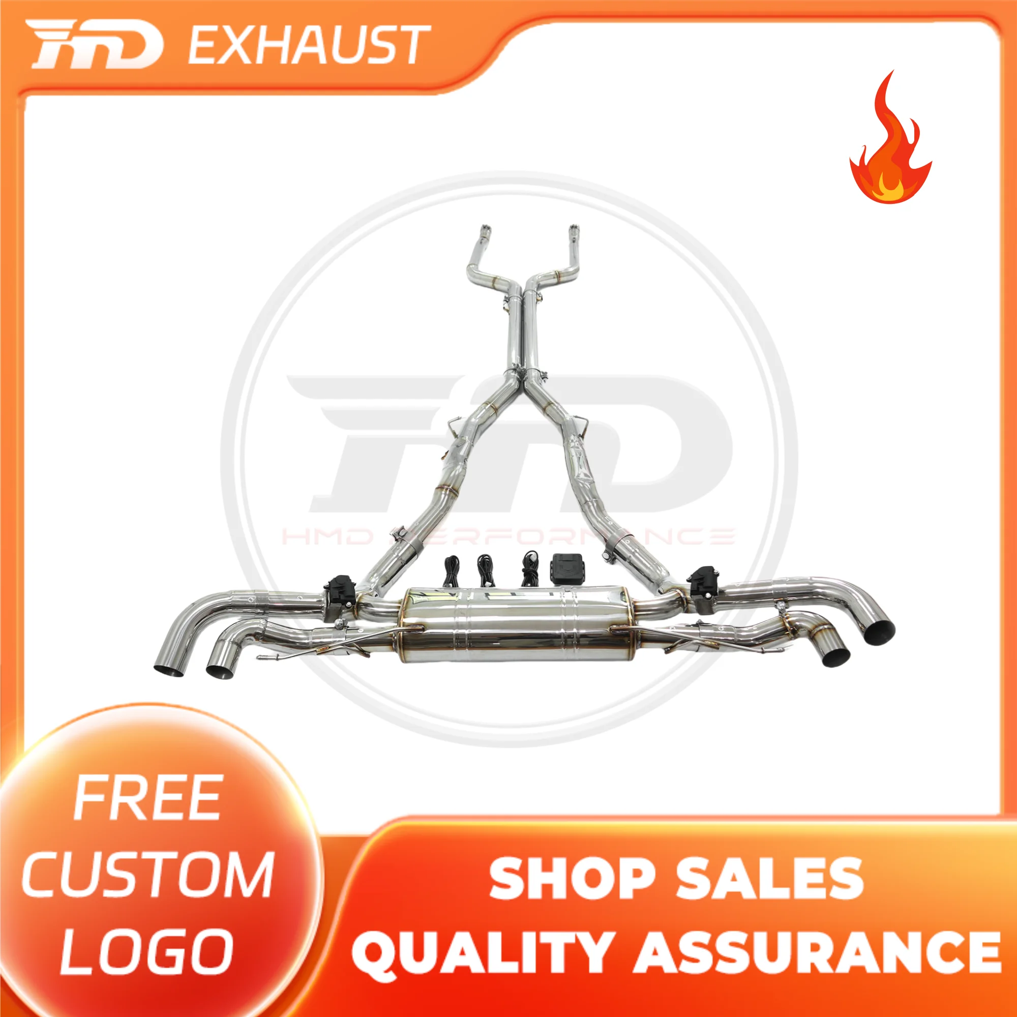 

HMD Exclusive customization Stainless steel Catback for BMW X7 M50I G07 4.4T Performance Exhaust-pipe System with Valve Muffler
