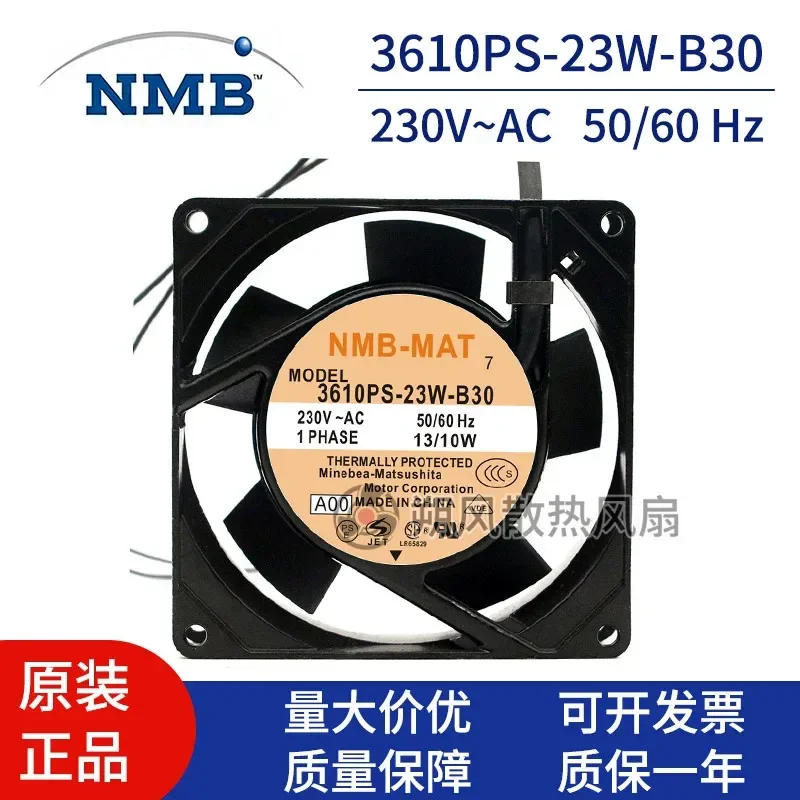 for NMB 3610PS-23W-B30 9225 9CM AC230V 50/60Hz Inverter Cooling Fan