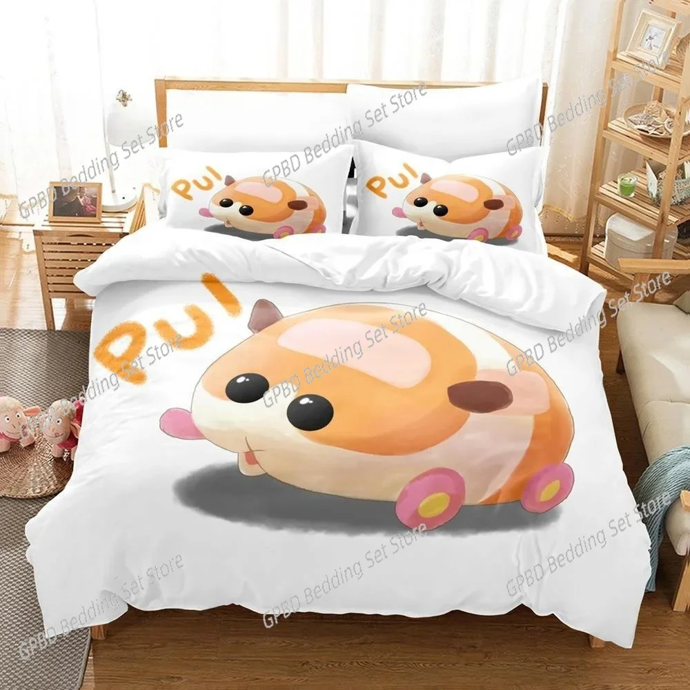 Pui Pui Molcar 3D Bedding Set Duvet Cover Pillowcases Single Twin Full Queen King Size Home Decor Quilt Boys Gift