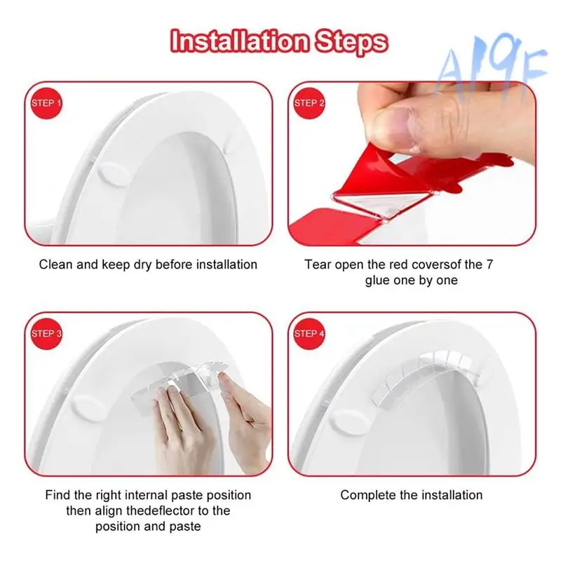 

A19F-4 шт., защита от мочи, дефлектор мочи для сиденья унитаза, горшок для пожилых людей с ограниченными возможностями и детей, чтобы сохранить чистоту туалету