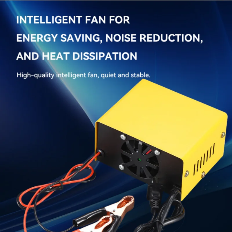 Car Battery Charger Smart Battery Charger for 12V7A  3AH-100AH Battery Digital Display Power/Voltage/Current Automatic Manual Mo - Image 3