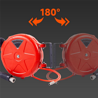 ABKJ-Retractable Air Hose Reel 10M Wall Mounted Automatic Rewind Air Hose Tool With Swivel Bracket Air Compressor Supplies