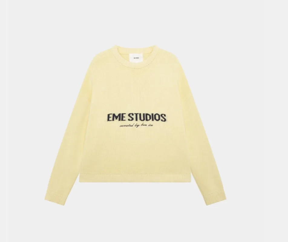 Y2K سترة محبوكة كلاسيكية أمريكية عالية الشارع سترة نسائية هاراجوكو ملابس الشارع الشهير 2025 الخريف والشتاء بأكمام طويلة للرجال