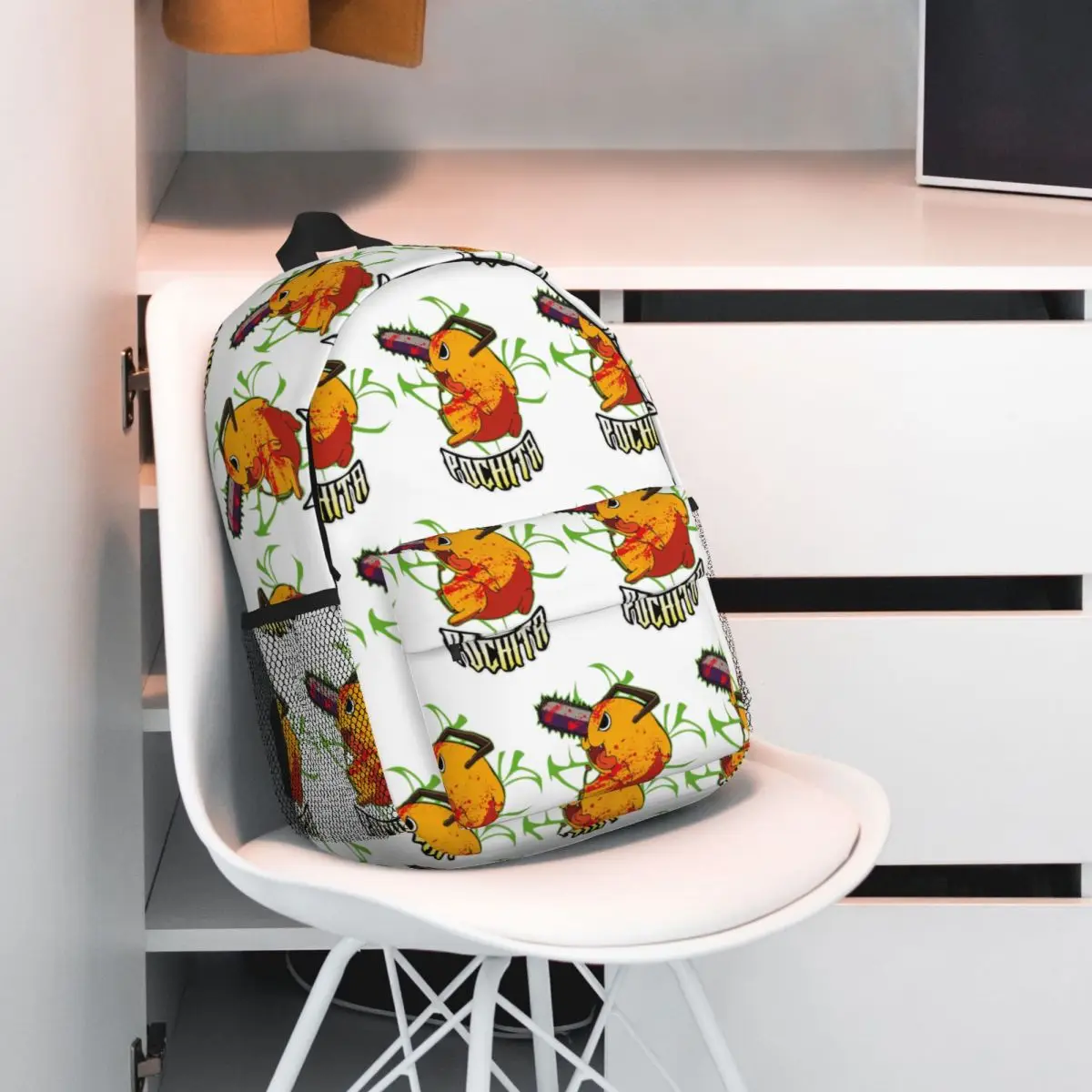 Pochita Ramen Chainsaw Man Anime Backpack Hot Sale Daypack Large Capacity BookBag Shoulder Bags for Men Women School Bag