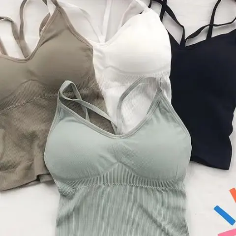 

Женский сексуальный топ с v-образным вырезом, хлопковое нижнее белье, бюстгальтер пуш-ап, модное однотонное нижнее белье, женское мягкое нижнее белье с накладкой на грудь