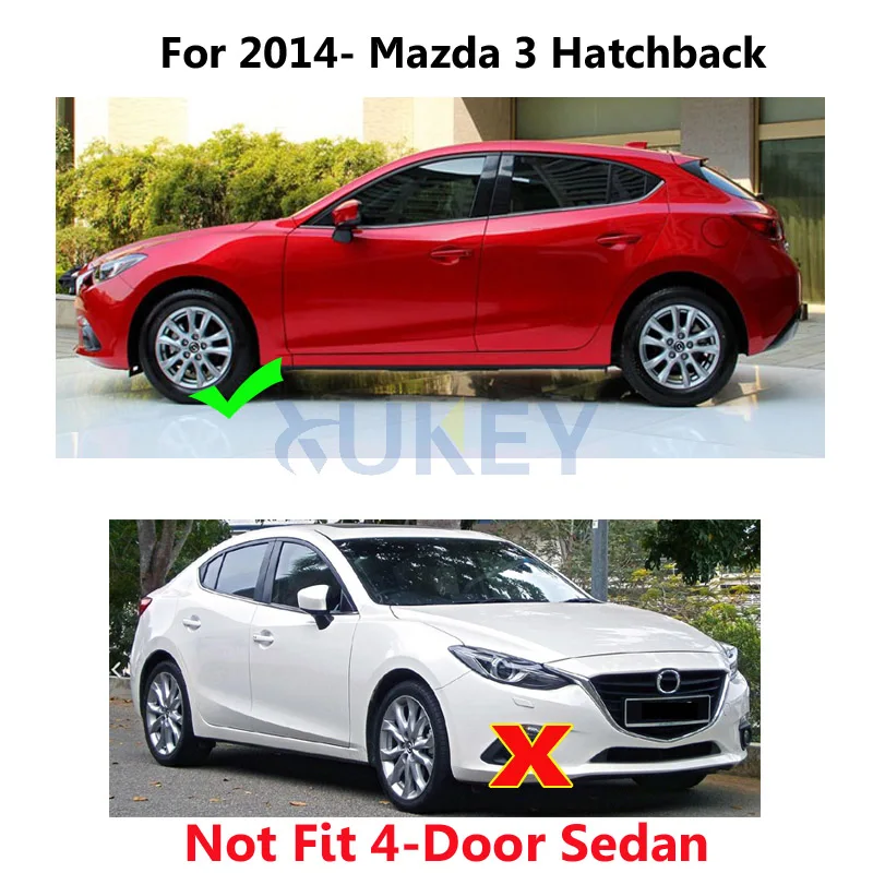 Set Car Mud Flaps For Mazda 3 (BM) Axela Hatch Hatchback 2014 2015 2016 2017 Mudflaps Splash Guards Mud Flap Mudguards Fender