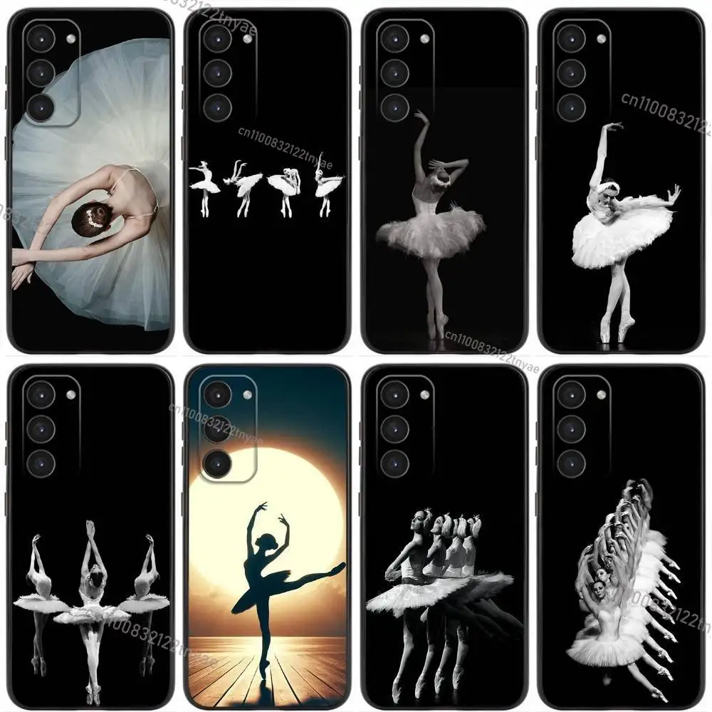 

Ballerina Ballet Dancing Phone Case For Samsung Galaxy A20,21s,22,31,32,52,53,72,73,80,91 Soft Liquid Silicone Black Cover