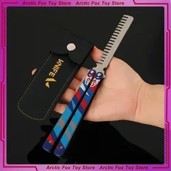 23cm Valorant Weapons Yoru's Stylish Butterfly Comb Melee Game Metal Weapons Model Game Samurai Weapo Birthday Gift Toys Game