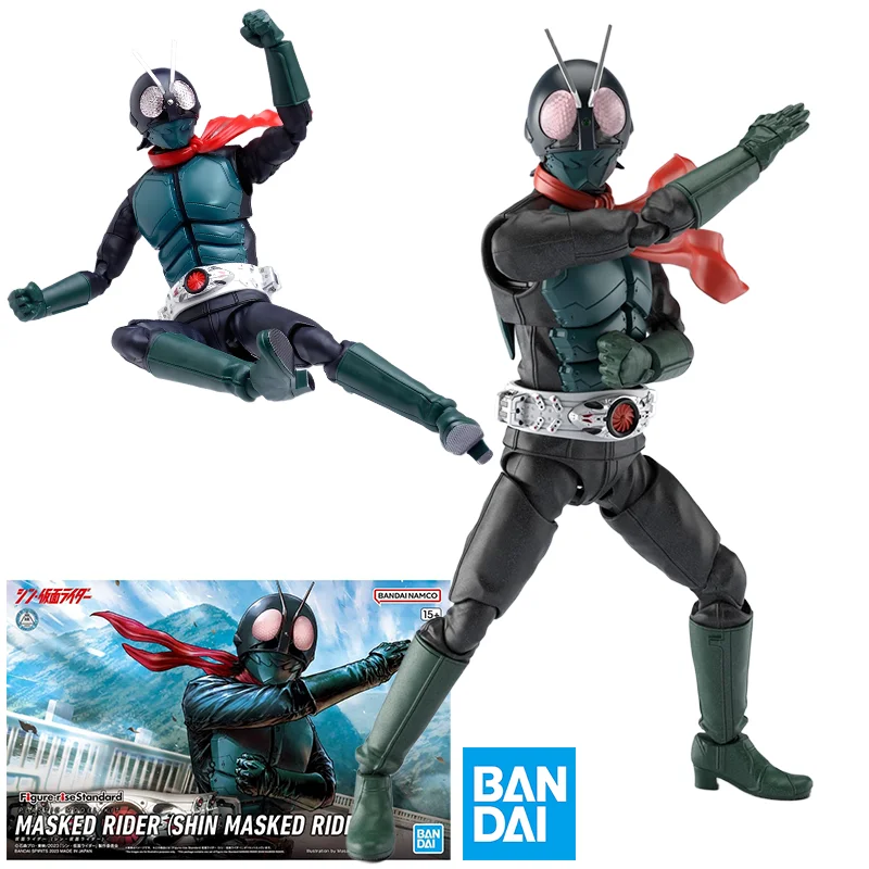 

BANDAI Original Figure-rise Standard New Kamen Rider Series Kamen Rider New No1 Action Figure Assembly Model Toys Gifts for Boys