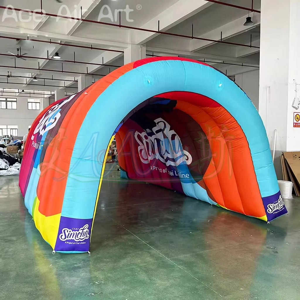 Inflatable Entrance Arch Exit for Sports Event Advertising Giant Commercial  Inflatable Tunnel Tent
