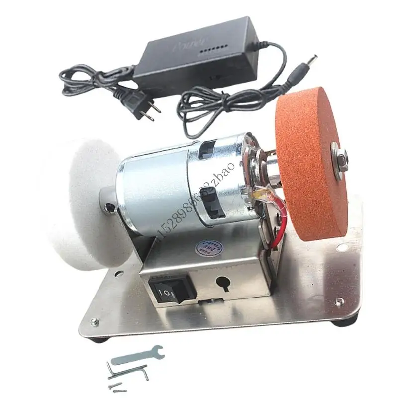 H7EA Electric Mini Sander 100W Table Grinder 6000rpm Variable Speed Control For Cutter Sharpening Metal Polishing Projects