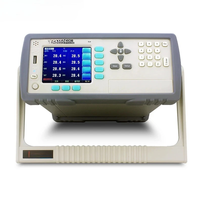 

AT4108/AT4116 Многоканальный тестер температуры 8-канальный 16-канальный кривый Тест с повышением температуры Инспектор записи