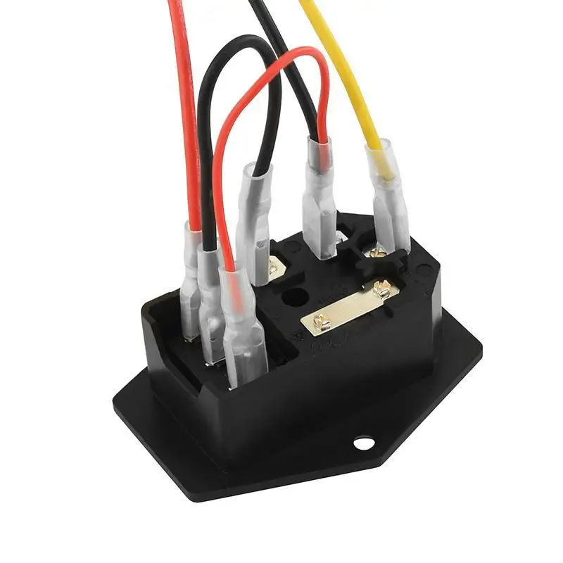 1 Set 3D Printer Parts Power Supply Switch Male Socket With Fuse For 3D Printer DIY 3D Printer Accessories
