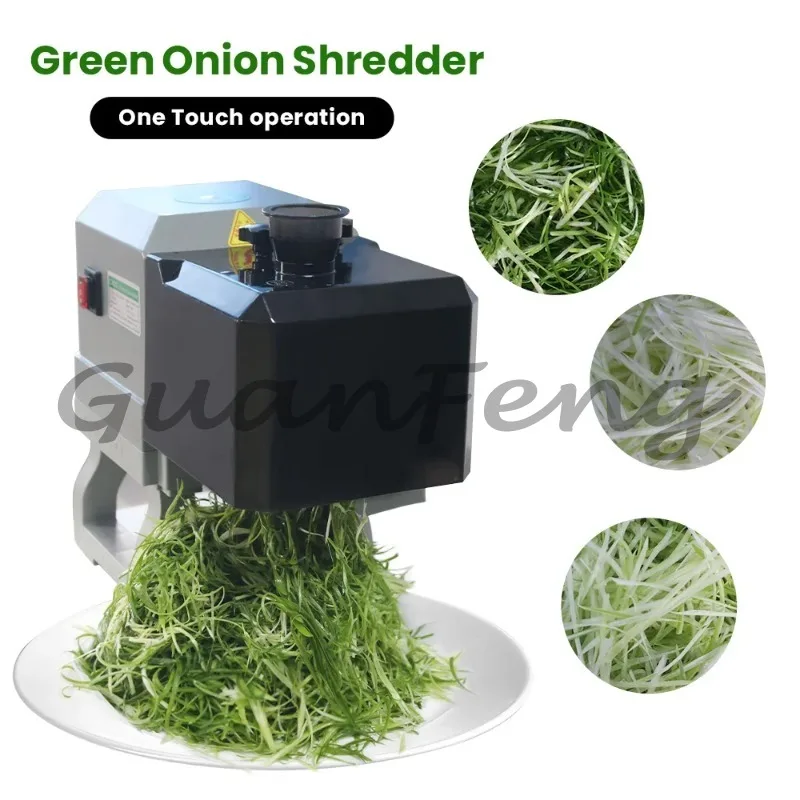 Automatic Commercial Vegetable Chopper, Spinach Spring Onion Shredding Machine for Restaurant Use