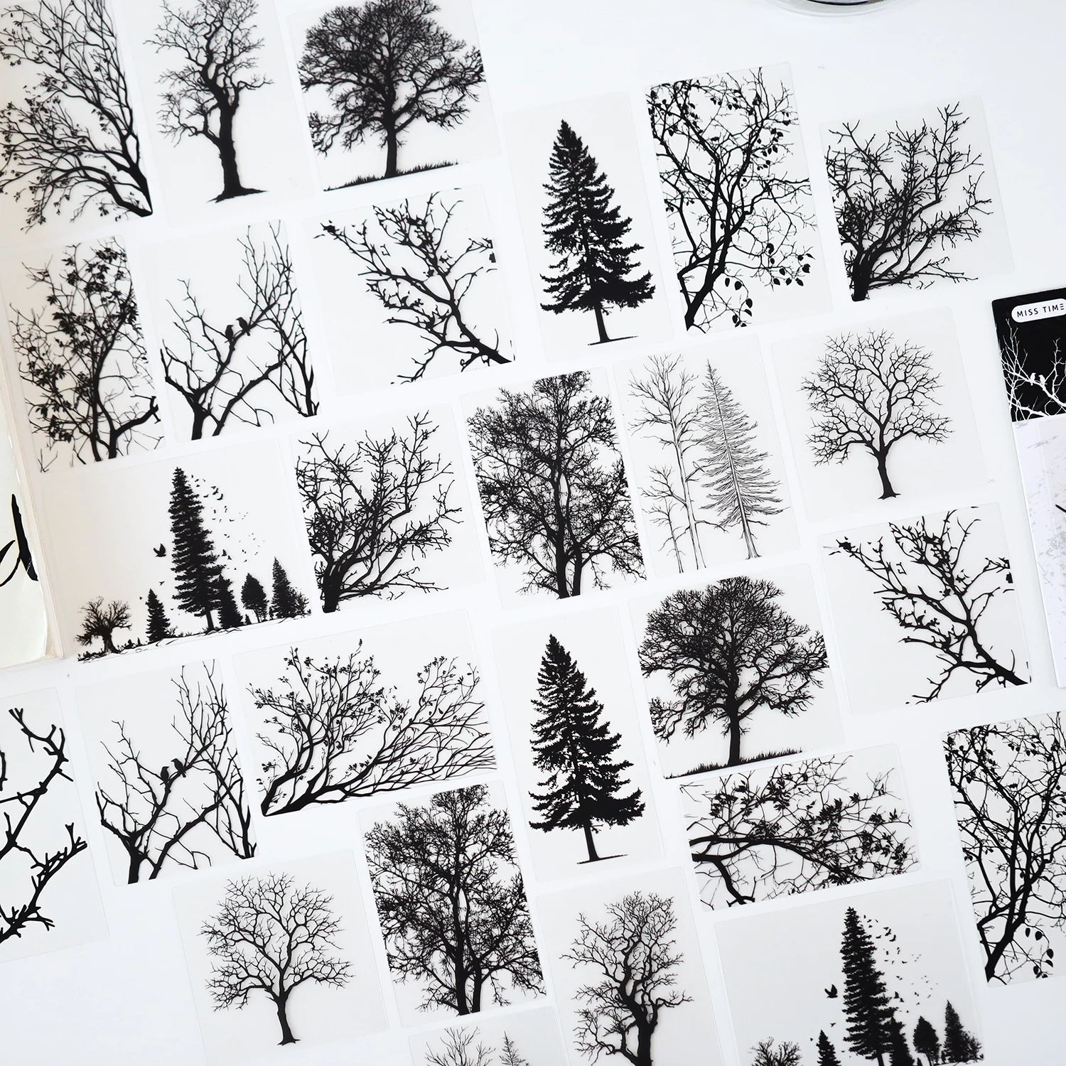 Silent Forest Journal Stickers: High-Value Ins-Style Plant, Flower, and Butterfly Decorative Small Patterns for DIY Scenery Stickers