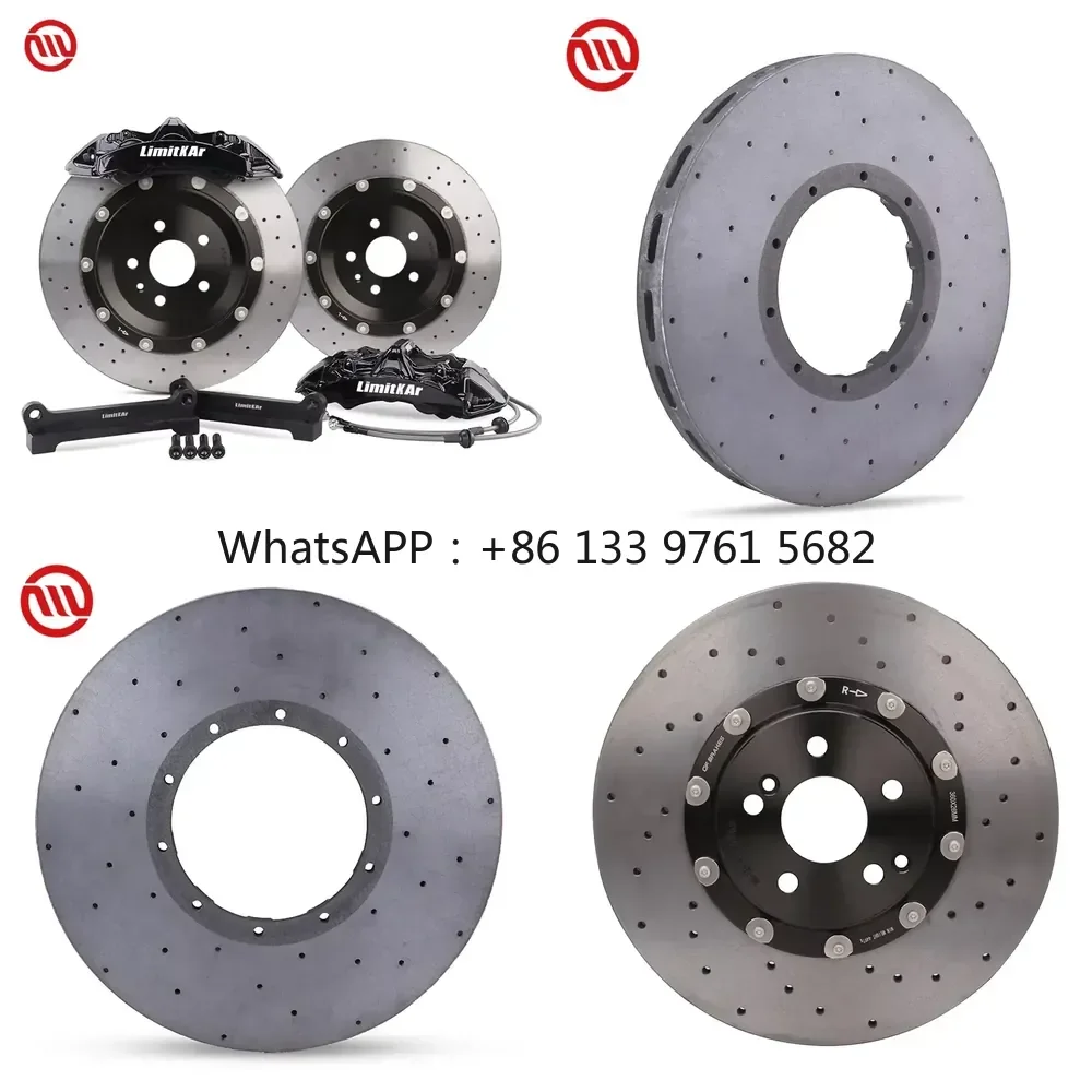 WSQ Modified Drill Carbon Ceramic Brake Disc Upgrade Brake Rotors GTS6 Brake Calipers for LC200 LC300 PRADO Camry MR2