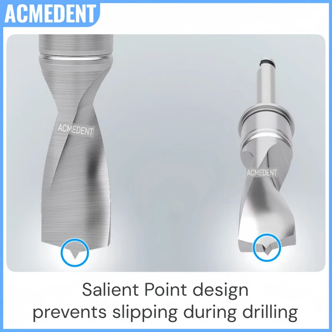 Dental GBR AutoBone Collector Drill With Stopper Bone Chip Marker Harvest Drill Implant Never Loss Self Bone Powder Gain 3Sizes