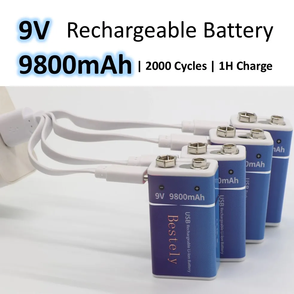 New 9V 9800Mah Rech… - image
