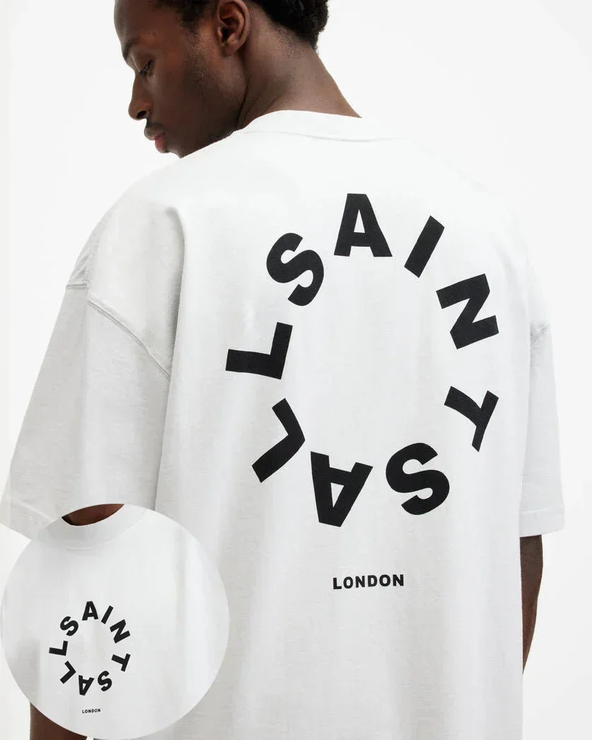 2025 Men Women Hot Sale Cotton Printed T-shirt Fashion Casual Letter Pattern Tops All Season Loose Harajuku Clothing image 5